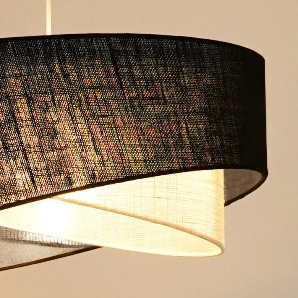 Brilagi - Lampadario LED a sospensione con filo LYRA 1xE27/15W/230V nero/color crema