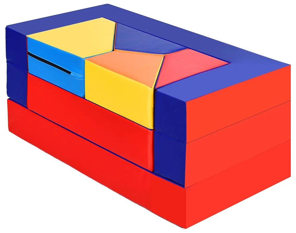 Costway Blocchi in schiuma morbida, Set attività multifunzionale per arrampicarsi e gattonare.