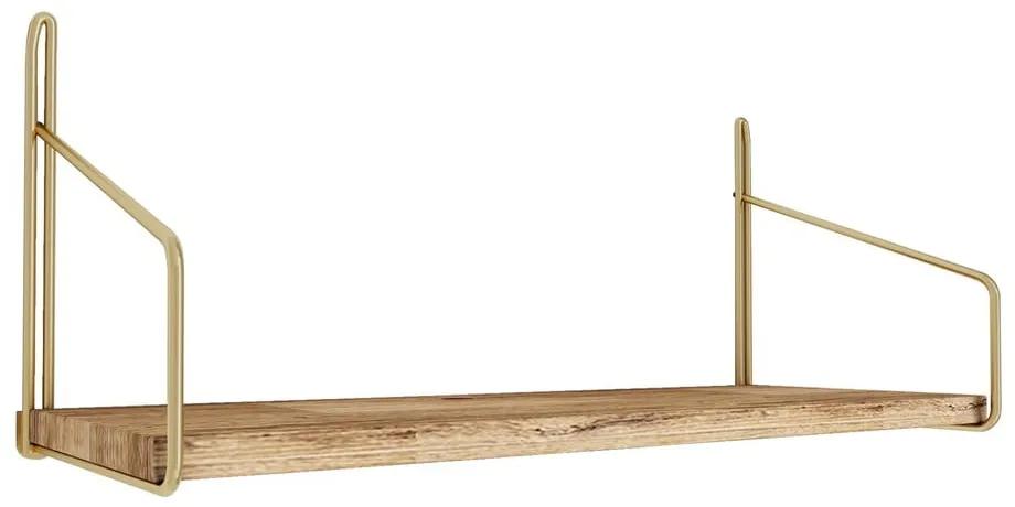 Mensola in legno di quercia di colore naturale 45 cm Duvar - Kalune Design