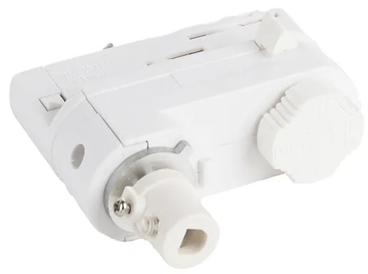 Lampada a sospensione di design bianca con adattatore per binario trifase - Tubo trifase