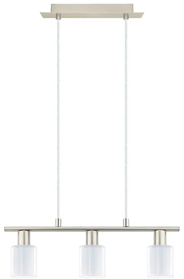 Eglo - Lampadario LED a sospensione con filo MY CHOICE 3xE14/4W/230V cromo/bianco