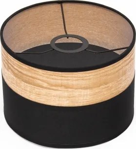 Lampadario a sospensione con cavo ALBA 1xE27/15W/230V diam. 20 cm nero/marrone