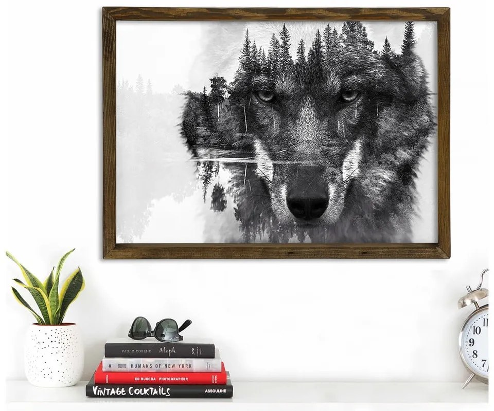 Pittura murale Husky, 70 x 50 cm - Evila Originals