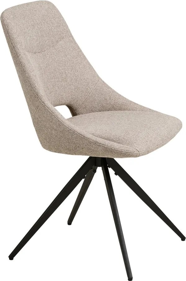 Sedia da pranzo beige in imbottito Dokka – House Nordic