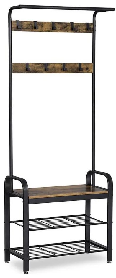 Appendiabiti a piantana NAVOR marrone/nero