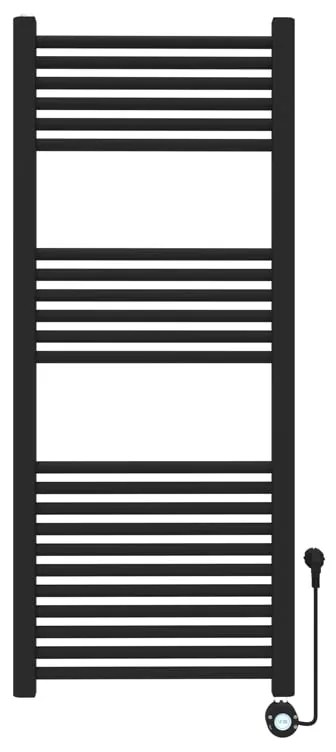 Termoarredo elettrico a fluido   500 W  nero L 50 x H 120 x P 3 cm