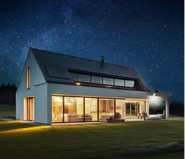 Proiettore solare LED con sensore LED/10W/3,7V 4000K IP65 3600 mAh + telecomando