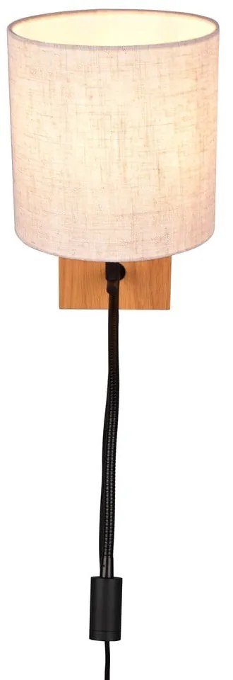 Lampada da parete in colore beige-naturale ø 18 cm Nilam - Trio
