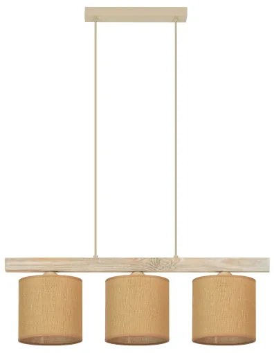 Brilagi - Lampadario a sospensione con filo FOREST 3xE27/15W/230V pino/marrone