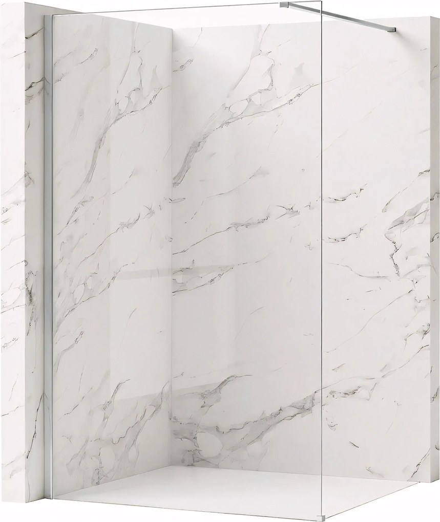 Parete doccia Rea Flexi Transparent / Chrome 80