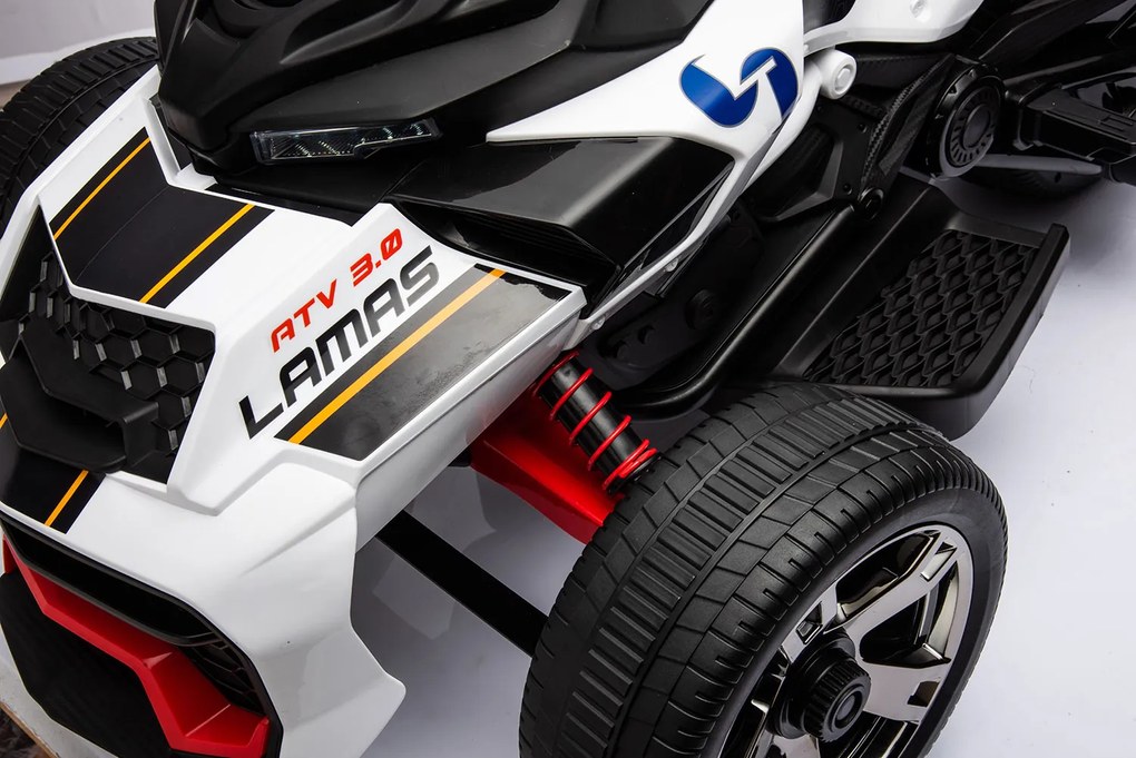 Mini Quad Elettrico per Bambini 3 Ruote 12V ATV 3.0 Bianco...