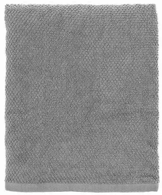 Asciugamani ospite per bagno 55x100 cm grigio in cotone 100%