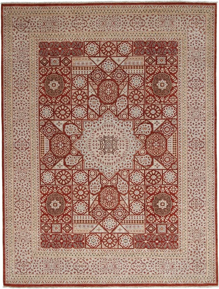 Mamluk Tappeto orientale 280x370 Beige (Pakistan) Annodato A Mano