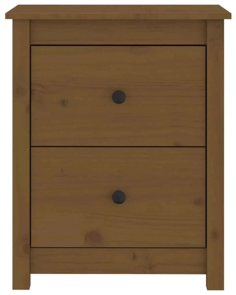 Comodino miele 50x35x61,5 cm in legno massello di pino