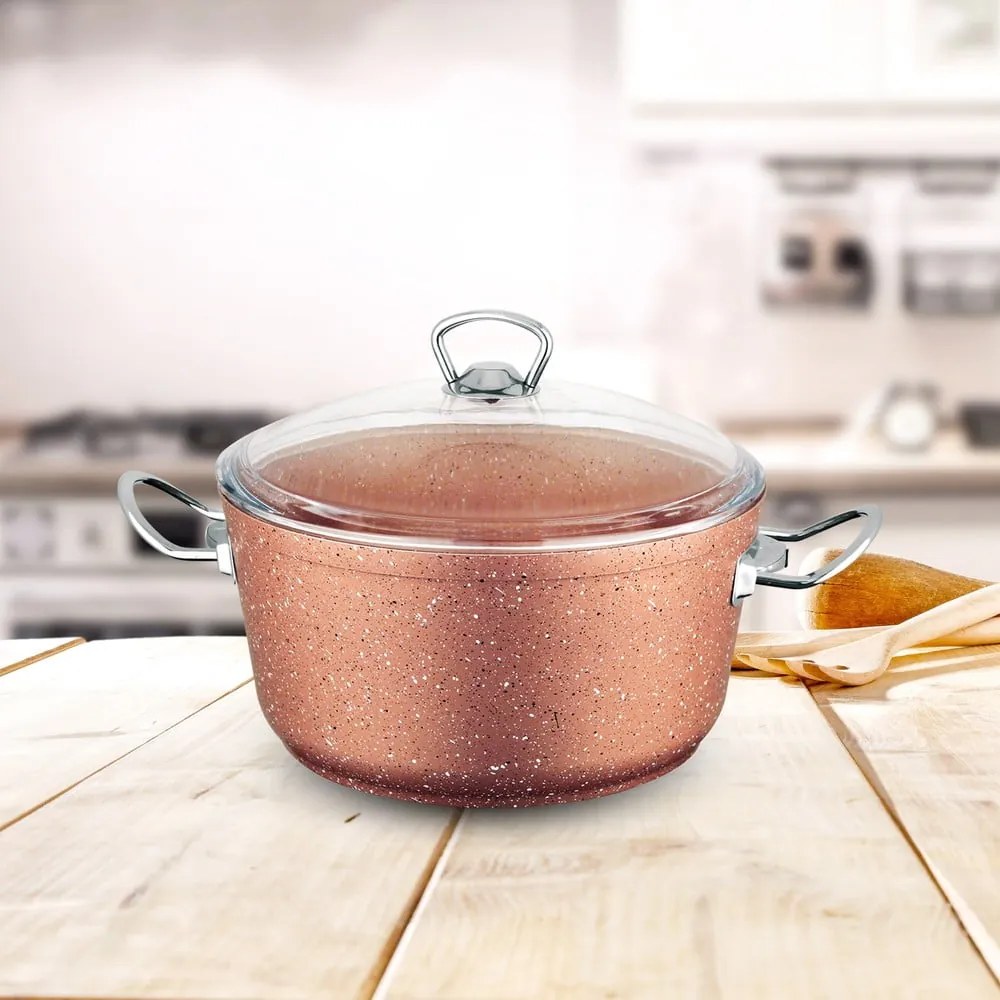 Pentola in alluminio con coperchio 3 l Classic - Güral Porselen