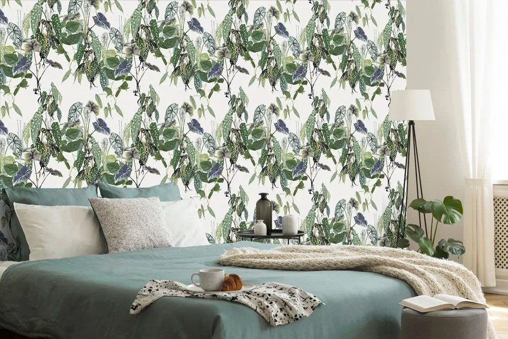 Carta da parati – Foglie tropicali abbondanti