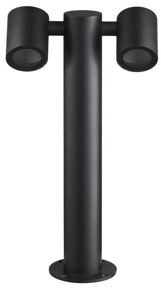 Lampada da esterno KETTO 2xGU10/60W/230V IP44 nera