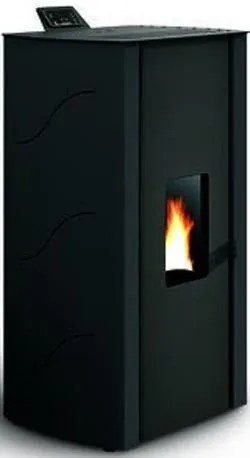 Palazzetti Malù 8 Stufa A Pellet Ecofire ad Aria in acciaio Nero