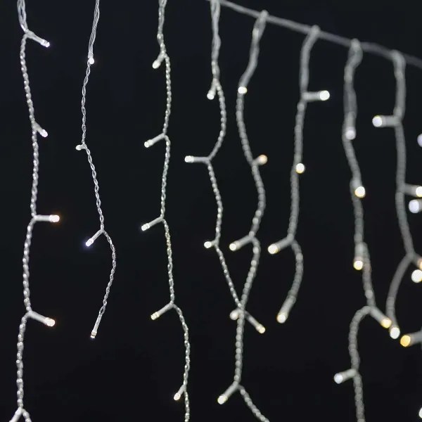 Nedis WIFILXC03W250 - Tenda di Natale LED 240xLED/8 funzioni 8m IP65 Wi-Fi Tuya