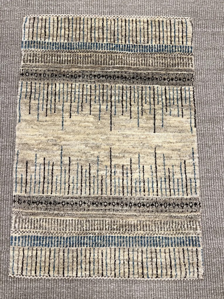 Loribaft Tappeto persiano 90x60 Blu (Iran) Annodato A Mano