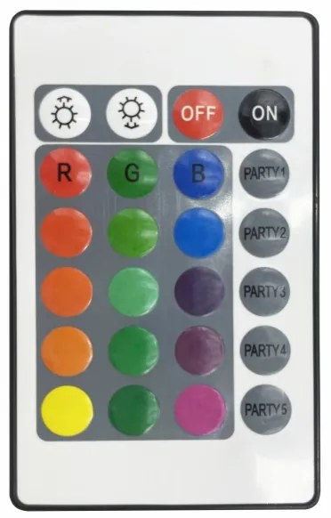 SET 2x LED RGB Lampada decorativa FESTA 3xAAA/4,5V + telecomando