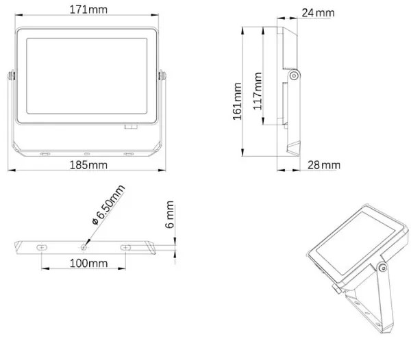 Philips - Proiettore LED da esterno PROJECTLINE LED/30W/230V IP65 3000K
