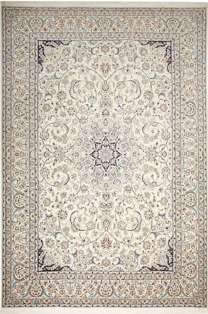 Nain Tappeto persiano 250x370 Beige (Iran) Annodato A Mano