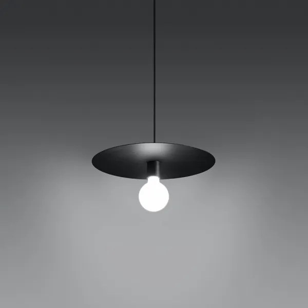 Sollux SL.0853 - Lampadario su filo FLAVIO 1xE27/60W/230V nero