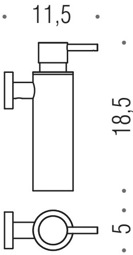 Colombo Plus W4981 Dispenser spandisapone liquido a Parete Cromo