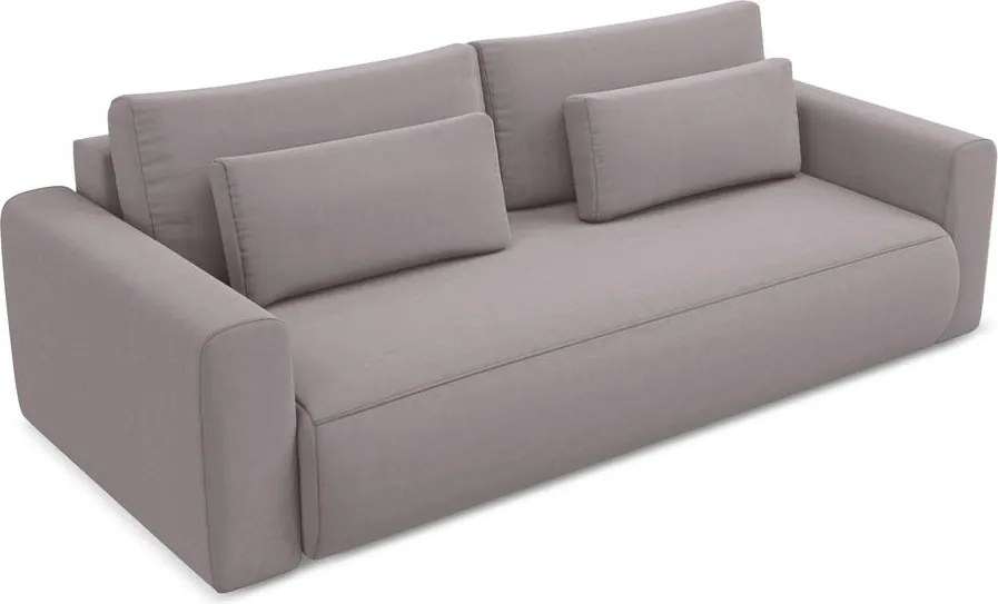 Divano lavanda allungabile/con contenitore con rivestimento in velluto 238 cm Kapua – Makamii