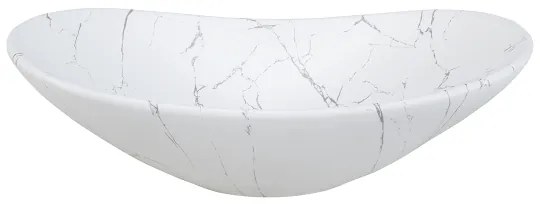 COMAD UN-LENA-MW17 - Lavabo da appoggio LENA 61,5x36 cm ceramica bianco opaco