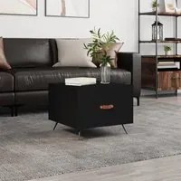 Tavolino da Salotto Nero 50x50x40 cm in Legno Multistratocod mxl 103812