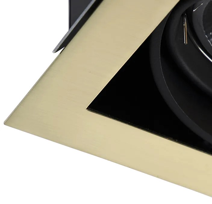 Faretto da incasso regolabile in ottone a 2 luci - Oneon