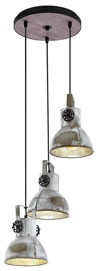 Eglo 79363 - Lampadario a sospensione BARNSTAPLE 3xE27/40W/230V