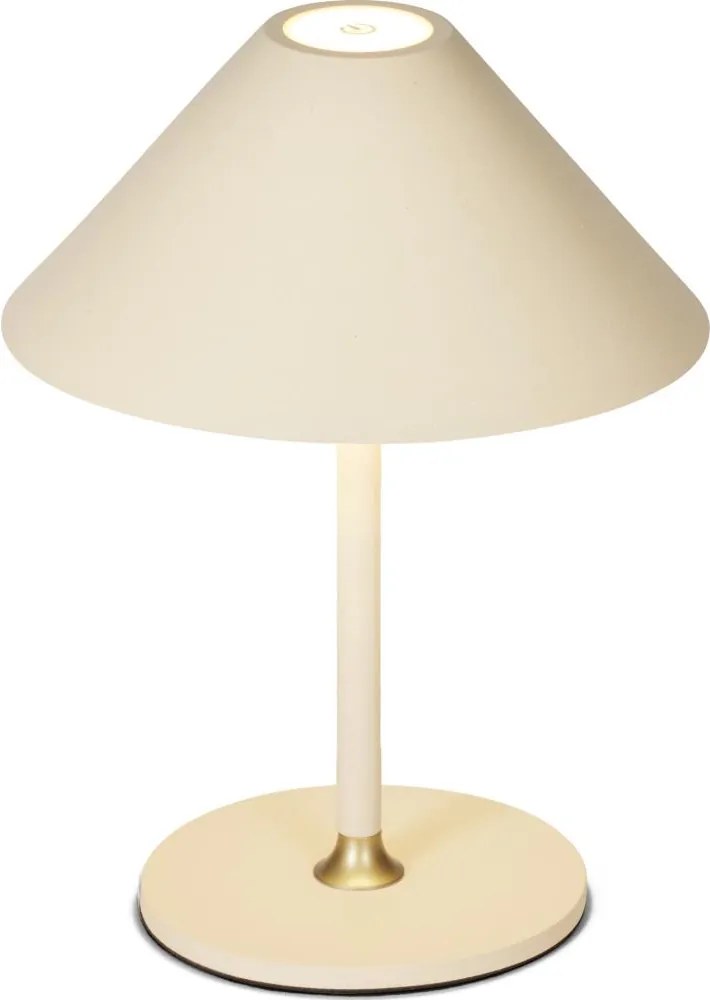 Halo Design 800773 - Lampada da tavolo ricaricabile e dimmerabile HYGGE LED/3W/4000 mAh IP54, colore crema