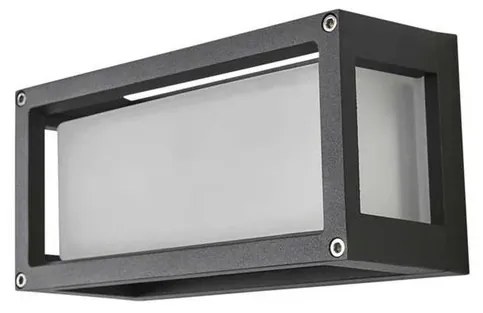Aurelien Lungo Applique da Parete da Esterno IP54 Grigio Scuro - Lucande