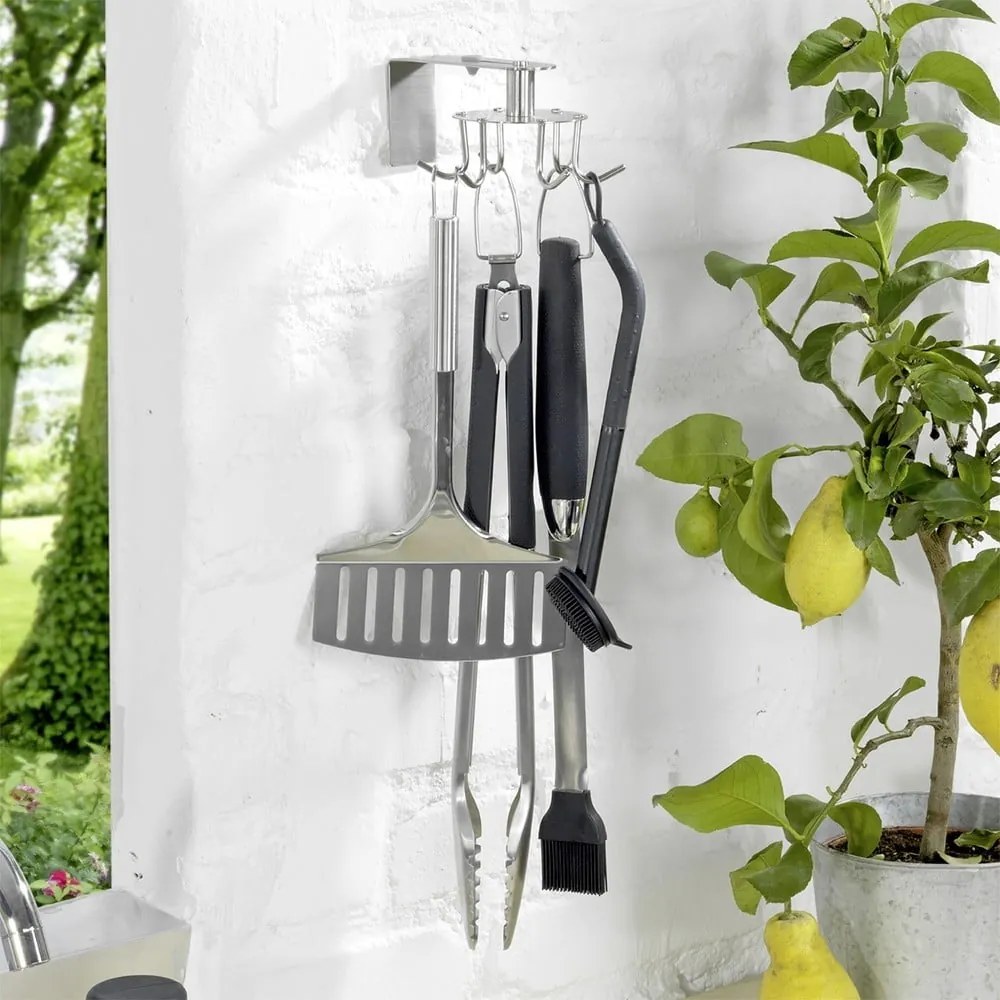 Organizzatore da cucina autoportante in acciaio inox - Maximex