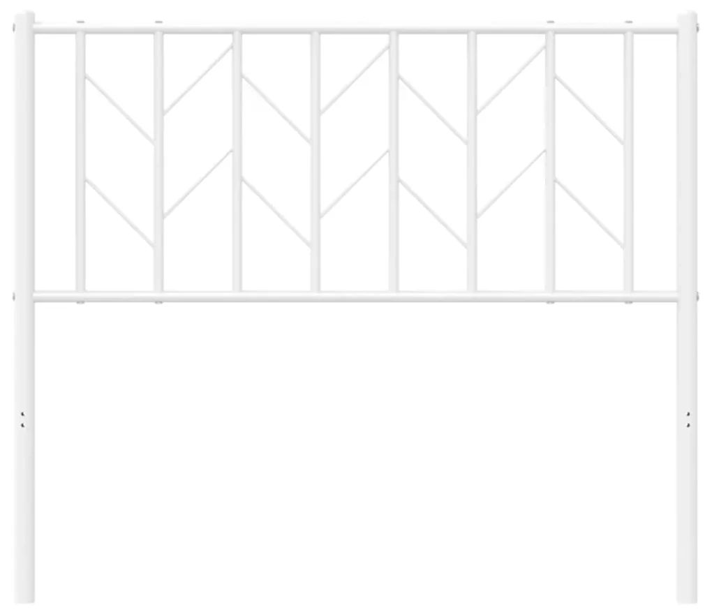 Testiera in metallo bianco 100 cm