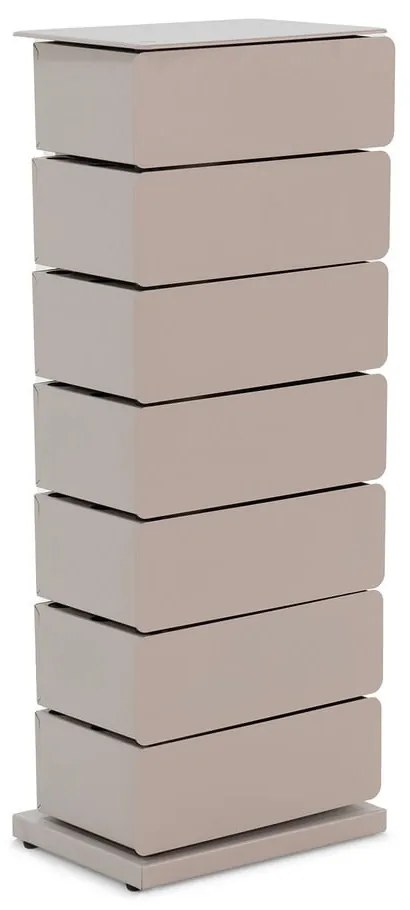 Cassettiera in metallo grigio-beige 37x98,5 cm Joey - Spinder Design
