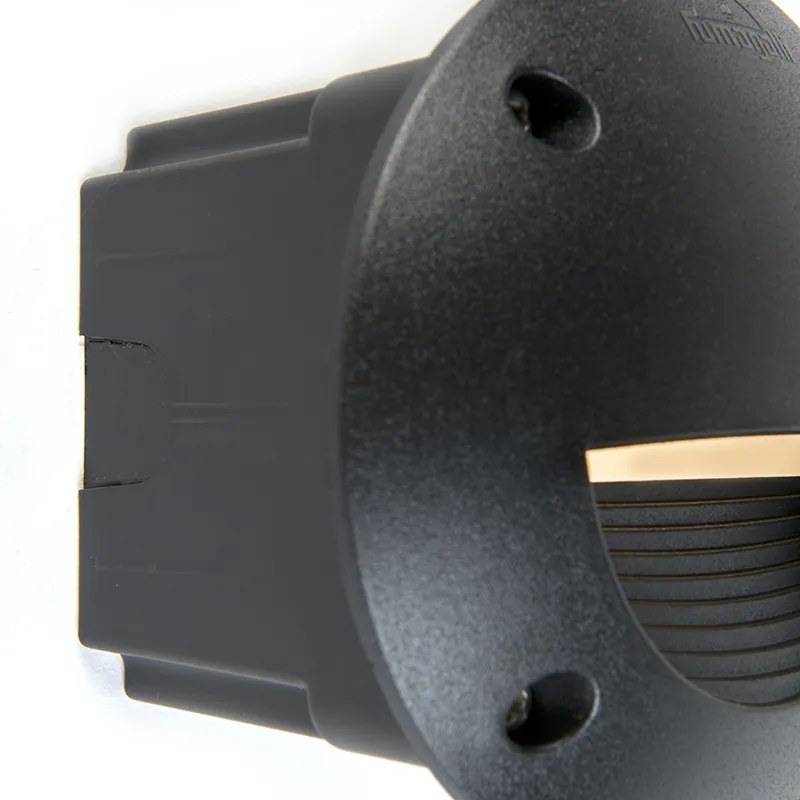 Faretto da parete da esterno moderno nero incl. LED IP65 - Leti