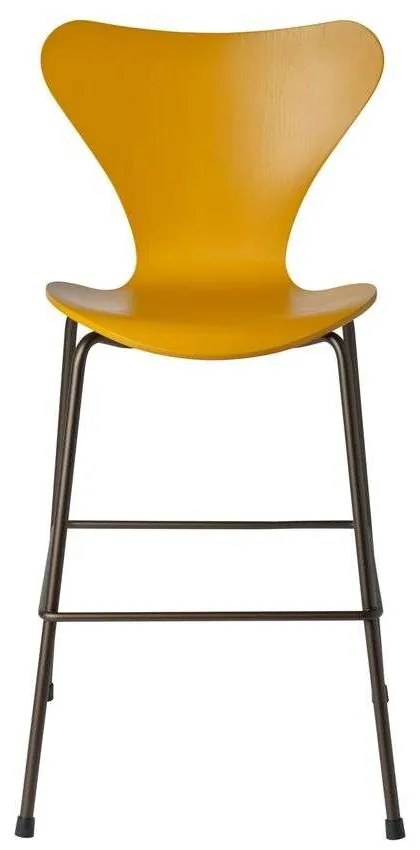 Fritz Hansen - Series 7 Junior Chair Burnt Yellow Fritz Hansen