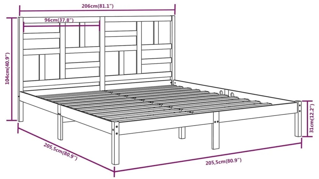 Giroletto Grigio in Legno Massello 200x200 cm