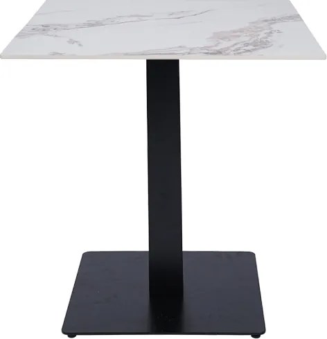 Tavolo pub ristorante bar quadrato 70x70 cm Top per esterno effetto Marmo oro venato H 75