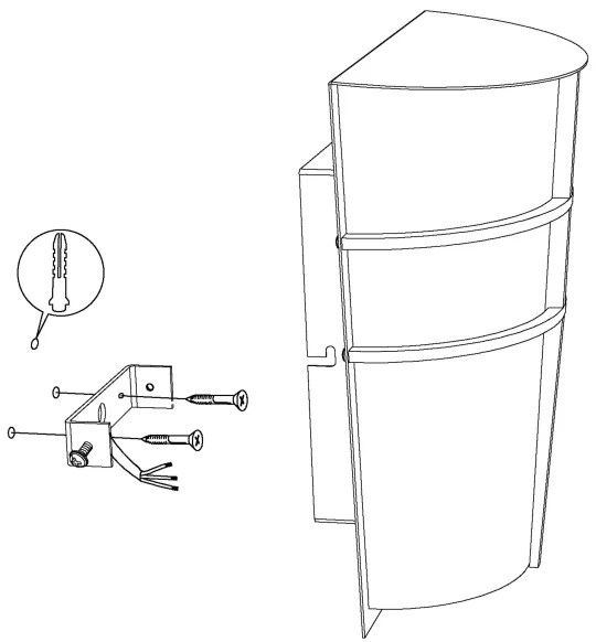 Eglo 94138 - Illuminazione LED da esterno BREGANZO 2xLED/2,5W/230V IP44