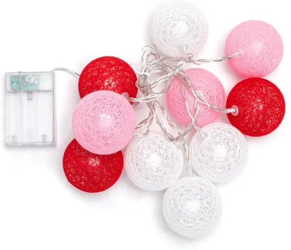 Aigostar - Catena luminosa LED natalizia 10xLED/3xAA 2m bianco caldo