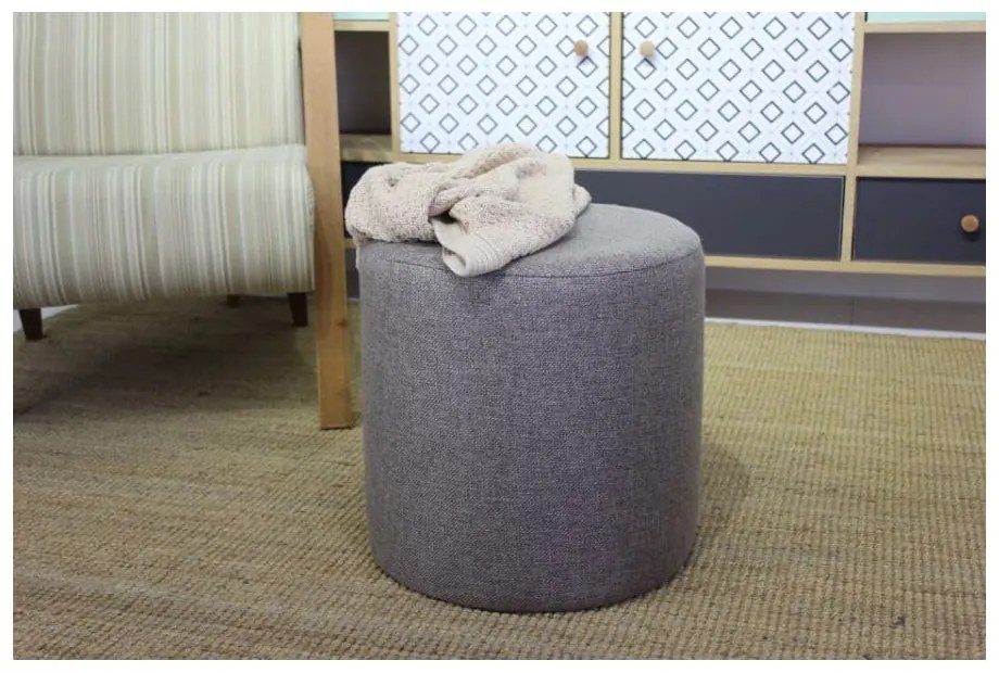 Sgabello grigio Silindir - Balcab Home