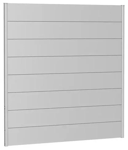 Frangivista in acciaio argento metallizzato 80 x 91 cm,spessore 1 mm