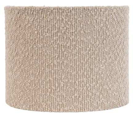 Paralume in tessuto beige con tessuto Teddy 18/18/14