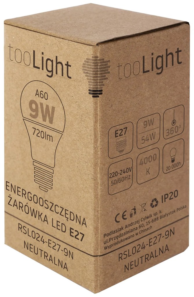 Bulbo LED RSL024 E27 9W Neutral