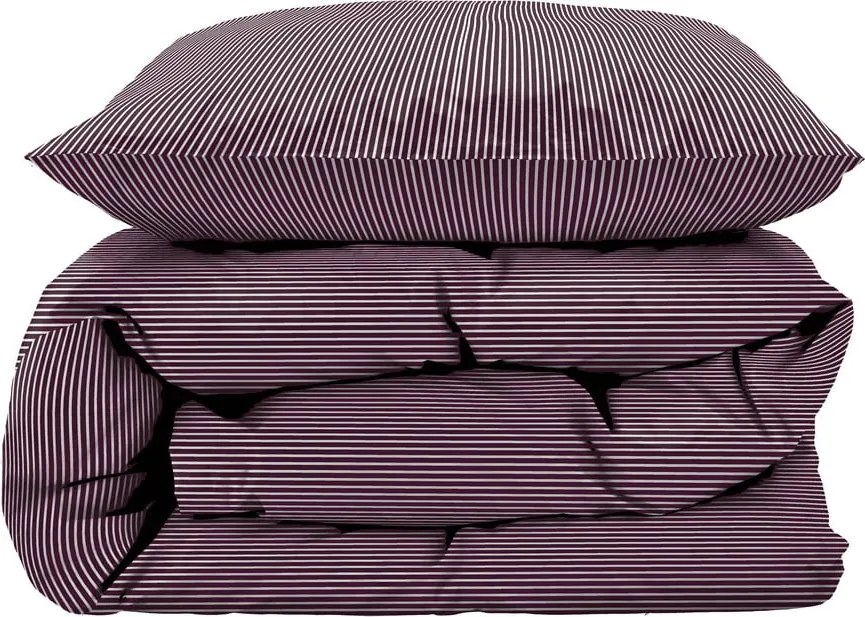 Set copripiumino e federa viola in cotone per letto singolo 140x200 cm Cheerful – Södahl